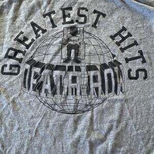 Men's Grey and Black T-shirt